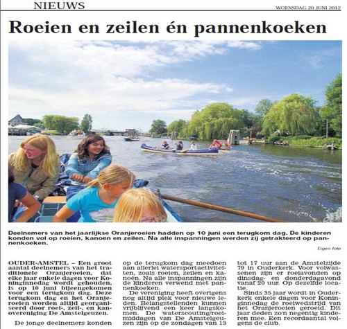 Pannekoeken terugkomdag 2012